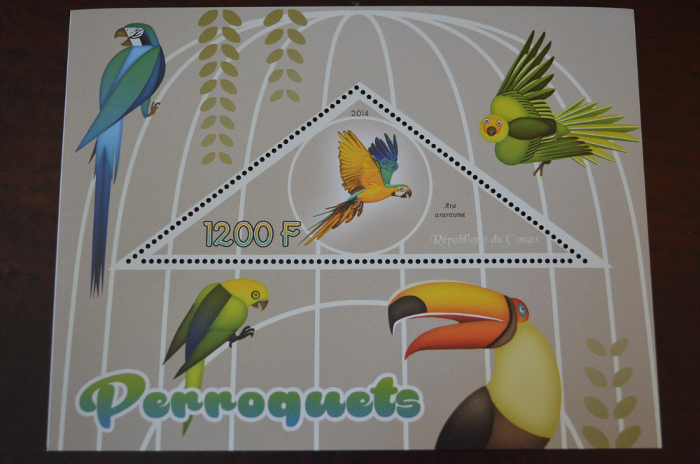 Конго. Фауна. Личности. Блок. 2014 р. (А-34) Полтава - фото 1