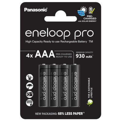 Акумулятор Panasonic Eneloop AAA 930 mAh Pro NI-MH * 4 (BK-4HCDE/4CP) Вінниця - фото 1