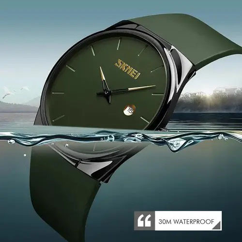 Брендовые мужские часы на подарок SKMEI 1509AG, Элегантные часы для мужчин кварцевые мужские TK-12 Львов - изображение 8