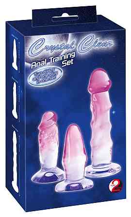 Набір анальних пробок - Crystal Clear Anal Training Set Sex Aura Київ