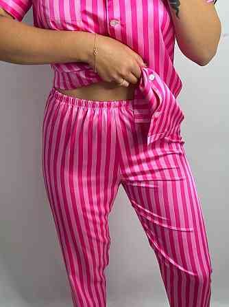 Жіноча піжама сатин Малиновий XS-S Харків