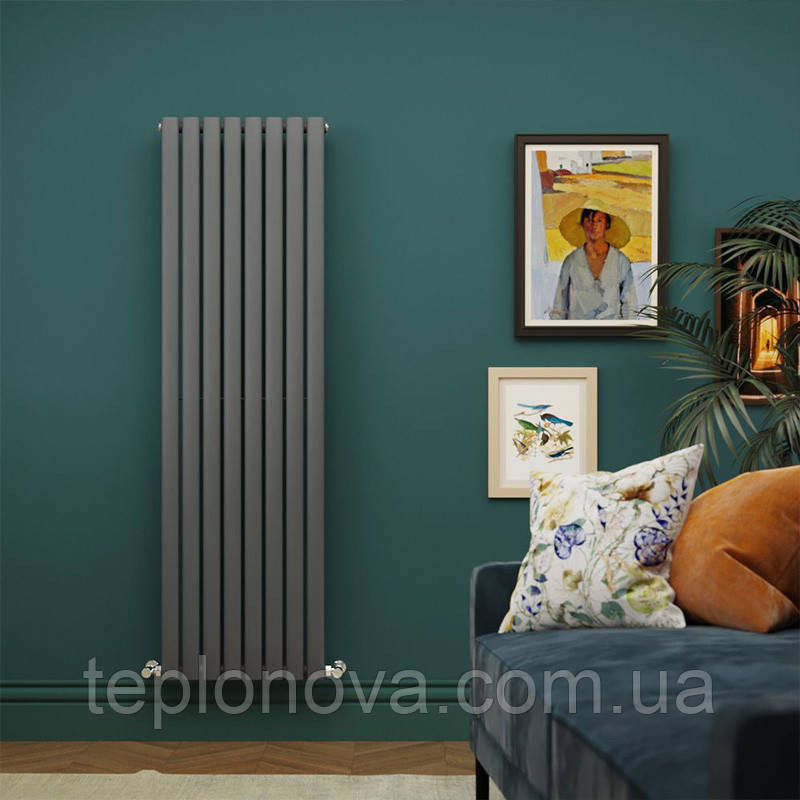 Дизайнерский радиатор IDEALE ADELE антрацит (универсальное подключение) 11 8/1500/472 Черновцы - изображение 5