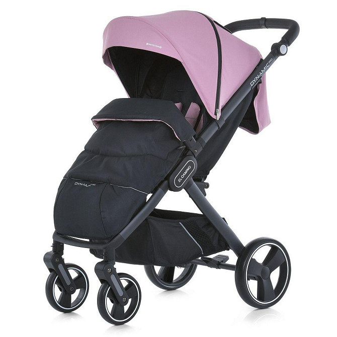 Коляска дитяча EL CAMINO DYNAMIC PRO Mauve Pink прогулянкова з чохлом та дощовиком Рожева (ME 1053-3) Чернігів - фото 2