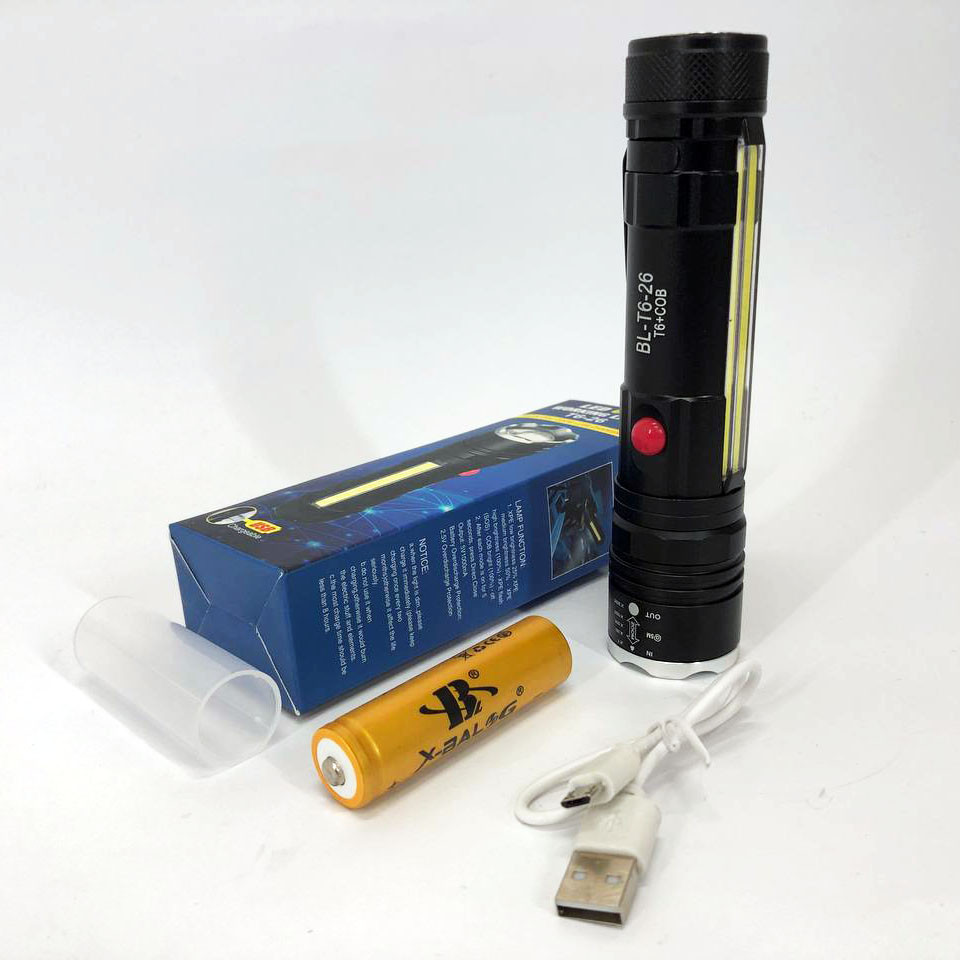 Мощный фонарь с возможностью зарядки Police T6-26+T6+COB, Компактный портативный фонарь TX-61 Львов - изображение 8