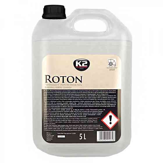 Засіб для миття та очищення дисків та ковпаків автомобіля K2 Roton Bleeding Wheel Cleaner 5л Київ
