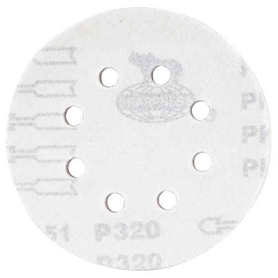 Коло шліфувальне 8 отворів Ø125мм P320 (10шт) SIGMA (9122731) Рівне