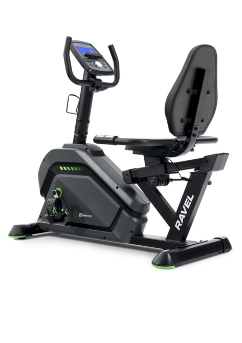 Горизонтальний велотренажер HS-120L Ravel чорно-зелений Киев - изображение 1