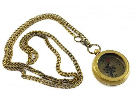 Компас із бронзи на ланцюжку Київ - фото 1