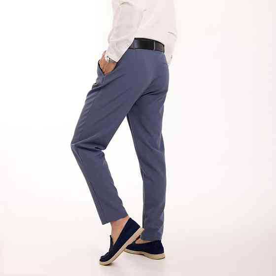 Антрацит темно-сірі чоловічі штани смарт-кежуал зі стрілками Pobedov Legend Київ