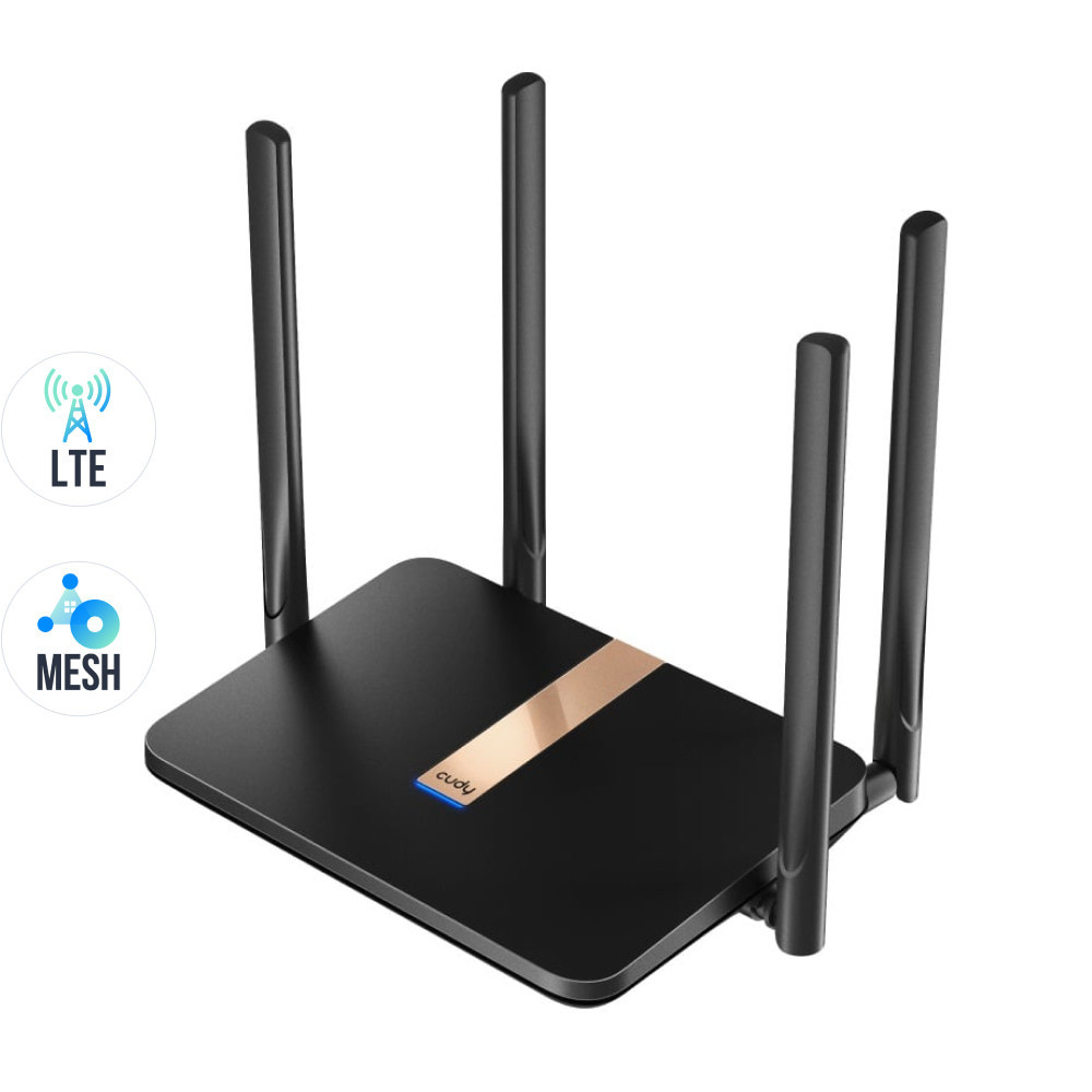 WiFi 5 Mesh 4G LTE-маршрутизатор Cudy LT500D CAT4 дводіапазонний АС1200 (73-00509) Київ - фото 9