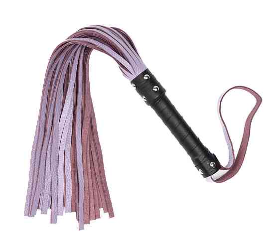 Флоггер из натуральной кожи Flirty Leather - Lavender, BM-00009 Sex Aura Киев