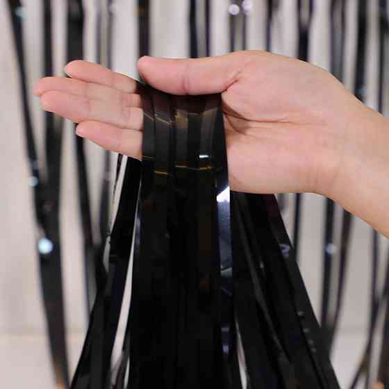 Шторка для фотозони 2 м на 1 м чорний Київ