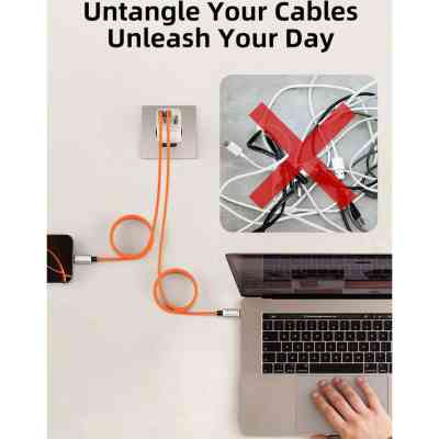 Дата кабель USB-C to USB-C 2.0m PD240W magnetic Cabletime (CA915729) Винница