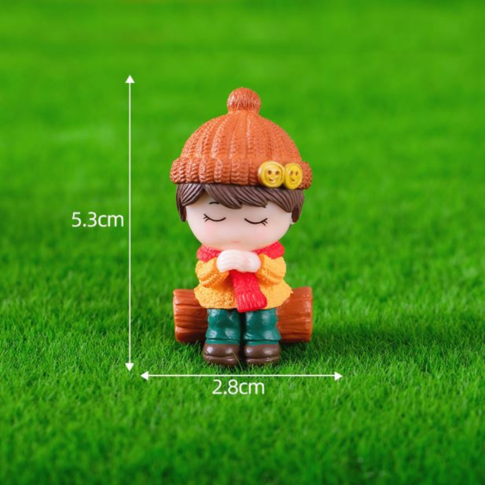 Декоративні фігурки Хлопчики і дівчата для флораріуму, міні-саду, моссаріуму, вазону, мікроландшафту Рожевий Одеса - фото 1