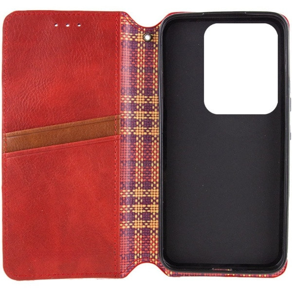 Чохол-книжка для смартфона Rubic Leather for Xiaomi Redmi Note 13 Pro 5G/POCO X6 5G Red Київ - фото 3