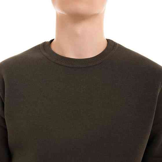 Світшот чоловічий однотонний хакі Pobedov 007 ЗИМА Київ