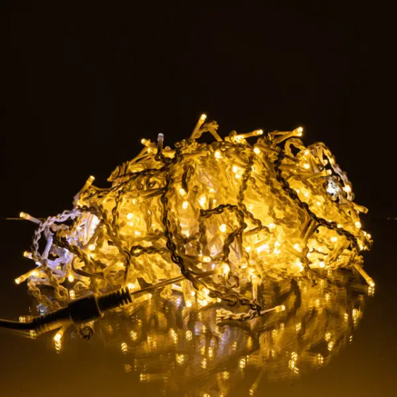 Гірлянда "Бахрома" 20 м, 335 LED, білий провід, жовтий Київ