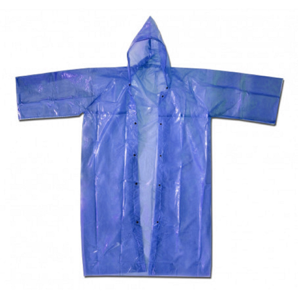 Плащ-дощовик на кнопках синій розмір XL Київ - фото 4