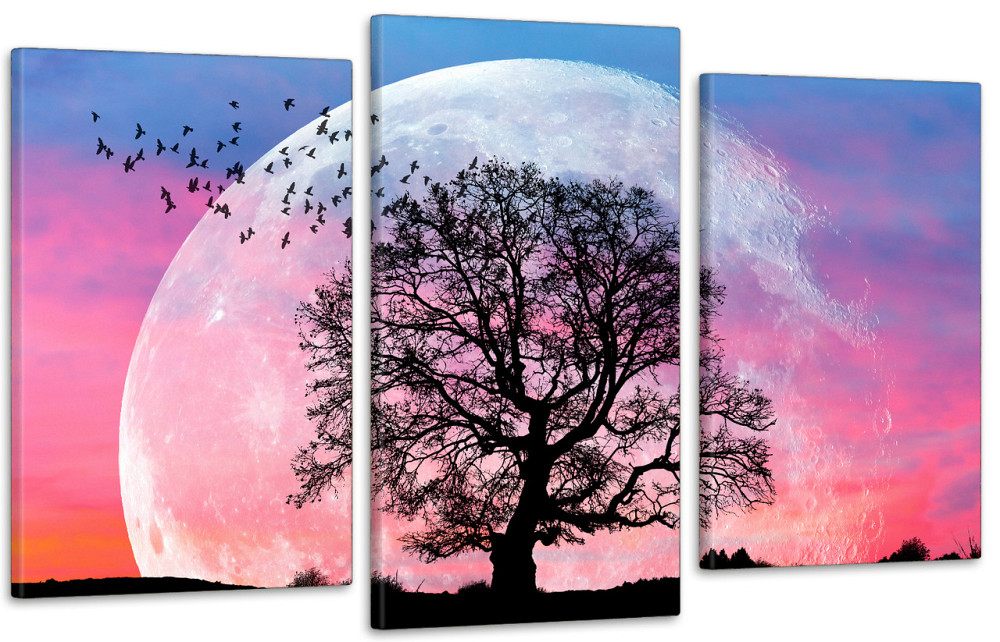 Модульная картина в гостиную / спальню    Дерево в місяці  Art-722_3 Киев - изображение 1