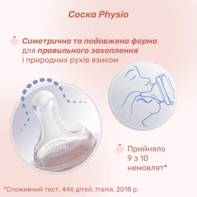 Пляшечка для годування Chicco Perfect Easy силіконова, від 4 міс. швидкий потік 330 мл (20245.20) Вінниця - фото 4