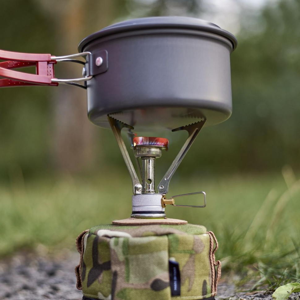 Набір Газовий пальник BRS-1 складний + Газовий балон різьбовий бутановий Quest, 450гр Киев - изображение 13