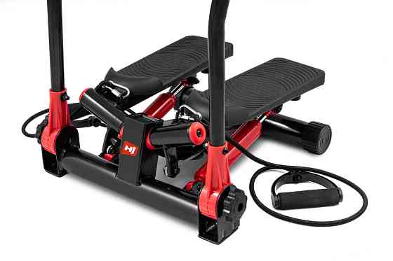 Степпер HS-045S Red для домашніх тренувань фітнесу, кардіо та схуднення, компактний тренажер для ніг і сідниць Київ
