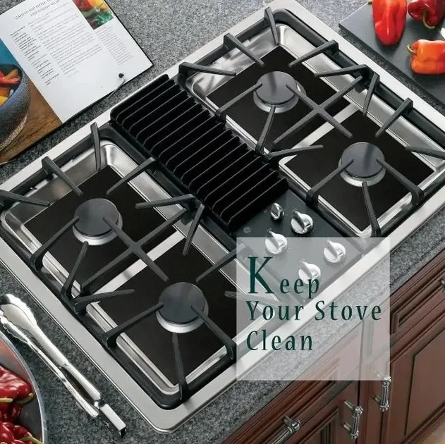 Килимок для газової плити 10шт Захисні антипригарні килимки-накладки для варильної поверхні плити, килимок для газової плити Одеса - фото 8