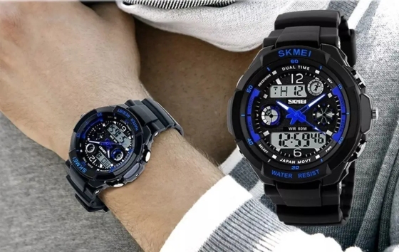 Чоловічий спортивний годинник Skmei S-Shock 0931 Синій Вінниця