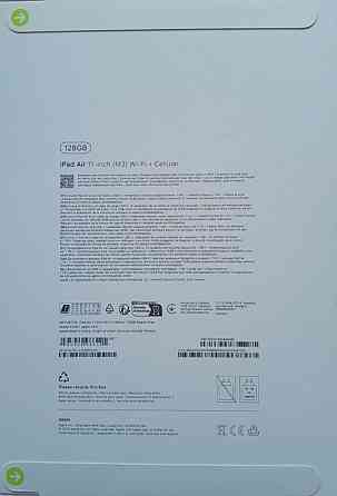 Планшет Apple iPad Air 11 2025 Wi-Fi + Cellular 128GB Space Gray MCFV4 Новый, упакованный. Киев