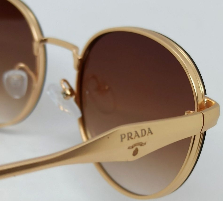 Женские брендовые очки серый и коричневый градиент в метал оправе 364. Киев - изображение 4