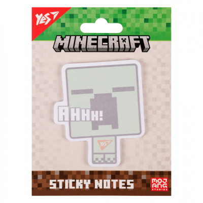 Бумага для заметок Yes с липким слоем фигурная Minecraft Creeper 40 листов (170398) Винница - изображение 1