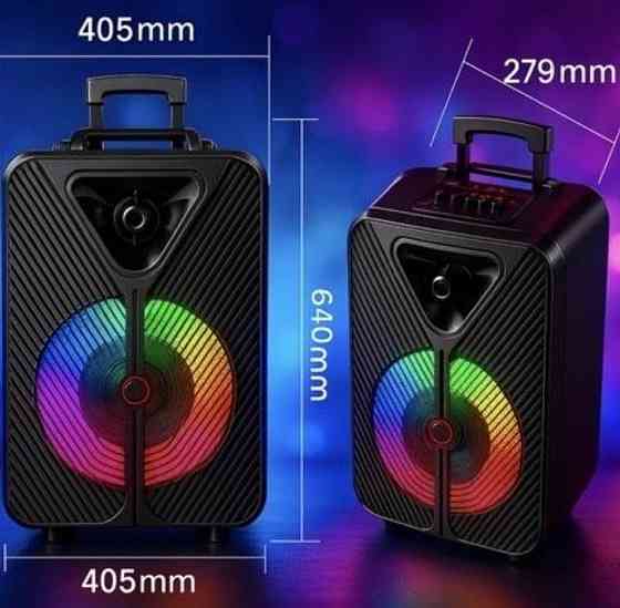 Колонка портативная fm радио колонка блютуз Bluetooth 2 микрофона. Харьков