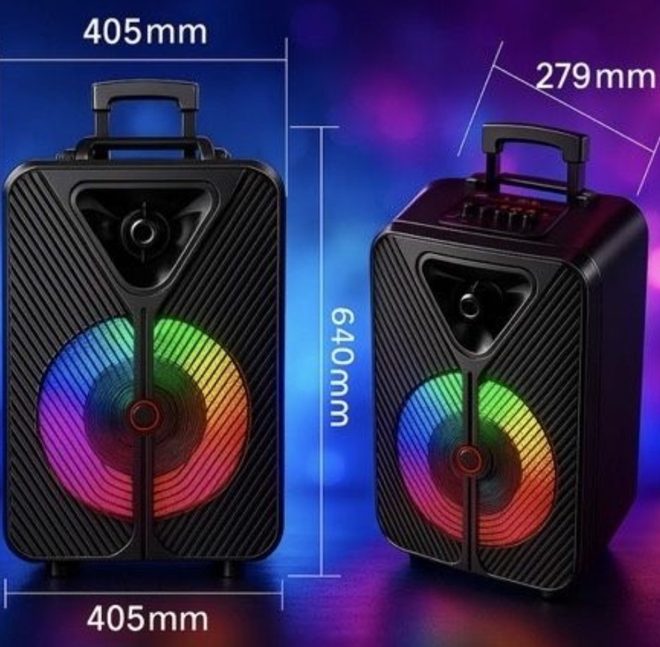 Колонка портативная fm радіо колонка блютуз Bluetooth 2 мікрофона. Харків - фото 1