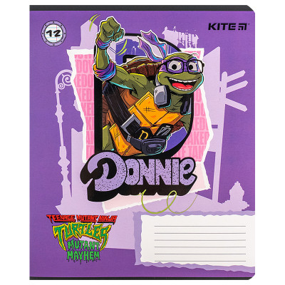 Зошит Kite Ninja Turtles, 12 аркушів, лінія (NT24-234) Вінниця - фото 3