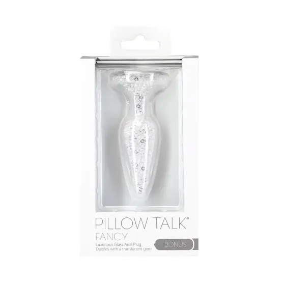 Стеклянная анальная пробка Pillow Talk Fancy Luxurious Glass Anal Plug, ⌀3,1см, вибропуля в подарок Львов