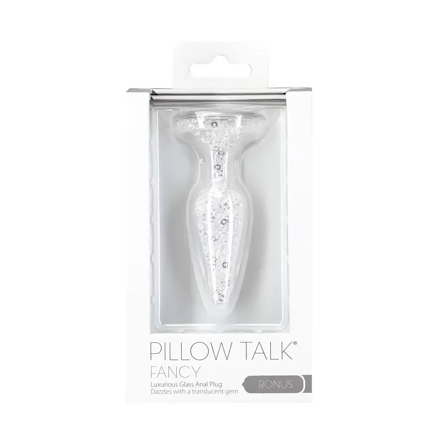 Стеклянная анальная пробка Pillow Talk Fancy Luxurious Glass Anal Plug, ⌀3,1см, вибропуля в подарок Львов - изображение 5