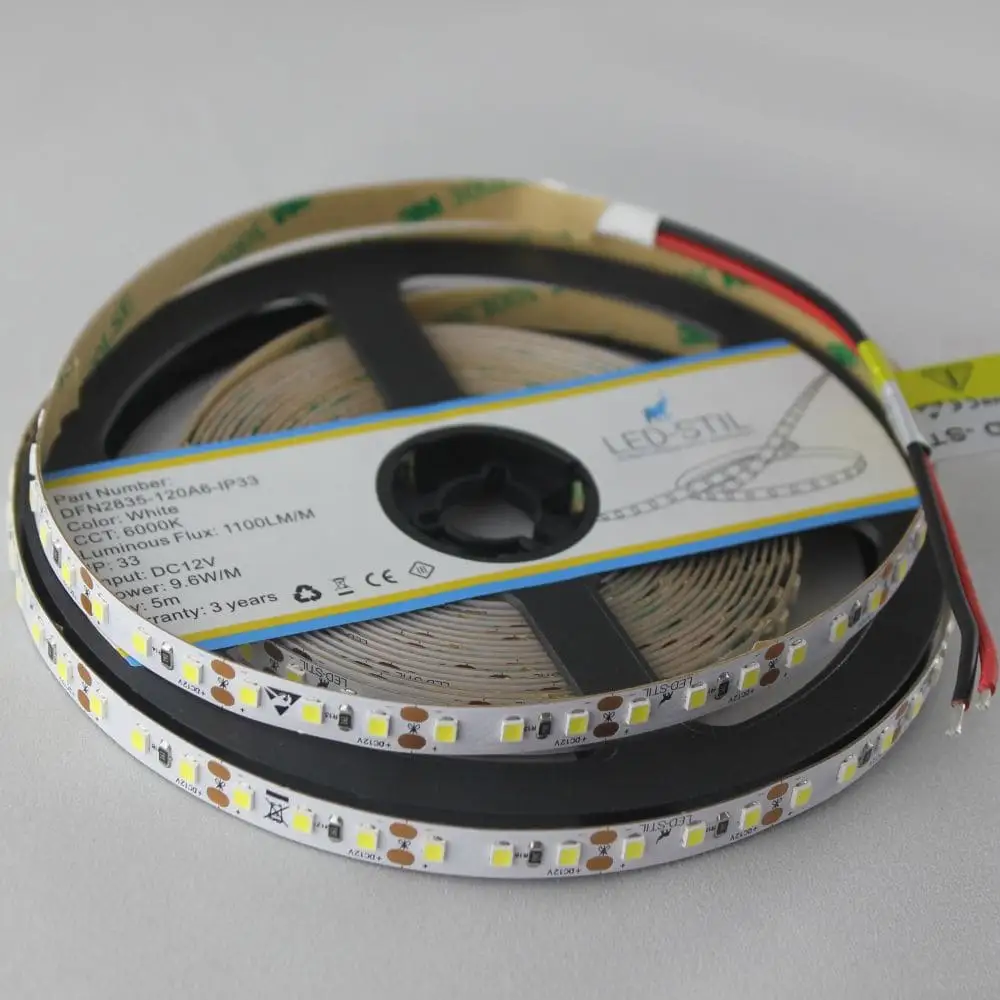 LED-STIL LED стрічка LED-STIL 6000K, 9,6 W, 2835, 120 шт, IP33, 12V, 1100LM Коломия - фото 8