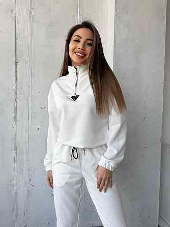 Жіночий повсякденний костюм двійка: кофта і штани двухнитка-петля Одеса