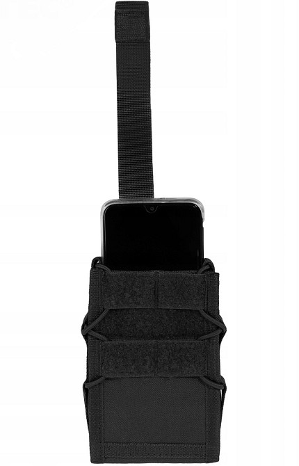 Тактический Подсумок для смартфона и документов с системой Molle и ремнем Mil-Tec от Sturm (13492002) Black Нововолынск - изображение 8