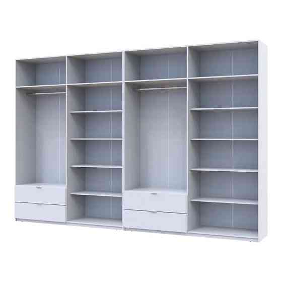 Шкаф для одежды Doros Лукас Белый 4+4 ДСП 360х50х240 DRS-011692 (42005142) Днепр