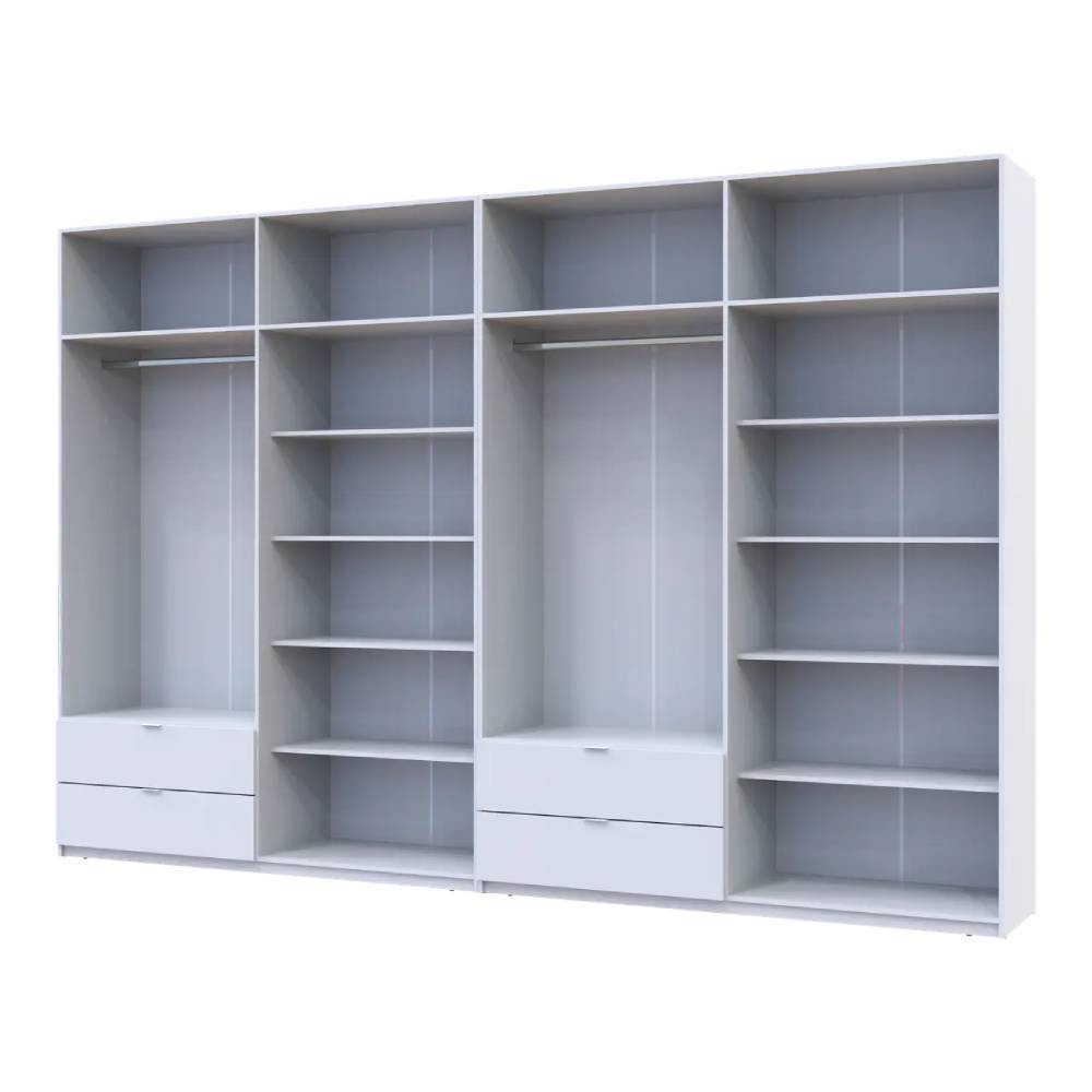 Шкаф для одежды Doros Лукас Белый 4+4 ДСП 360х50х240 DRS-011692 (42005142) Днепр - изображение 3