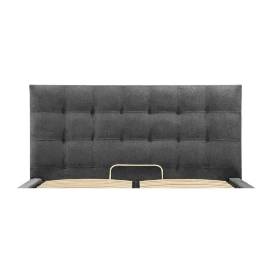 Ліжко Двоспальне Американка Chester New Comfort 160 x 200 см Alyaska 10 З підйомним механізмом та нішою для білизни Темно-сірий Київ