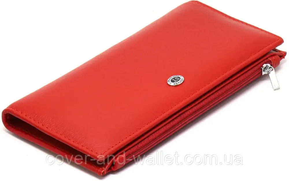 Червоний жіночий гаманець купюрник на магнітах ST 006 red Київ - фото 7