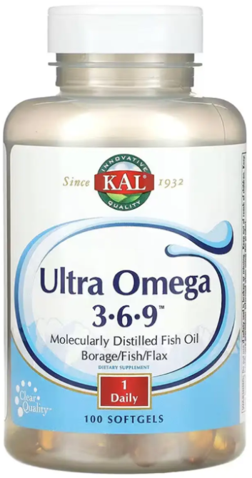 Омега 3-6-9 KAL Ultra Omega 3-6-9 1200mg 100 гел капс Киев - изображение 1