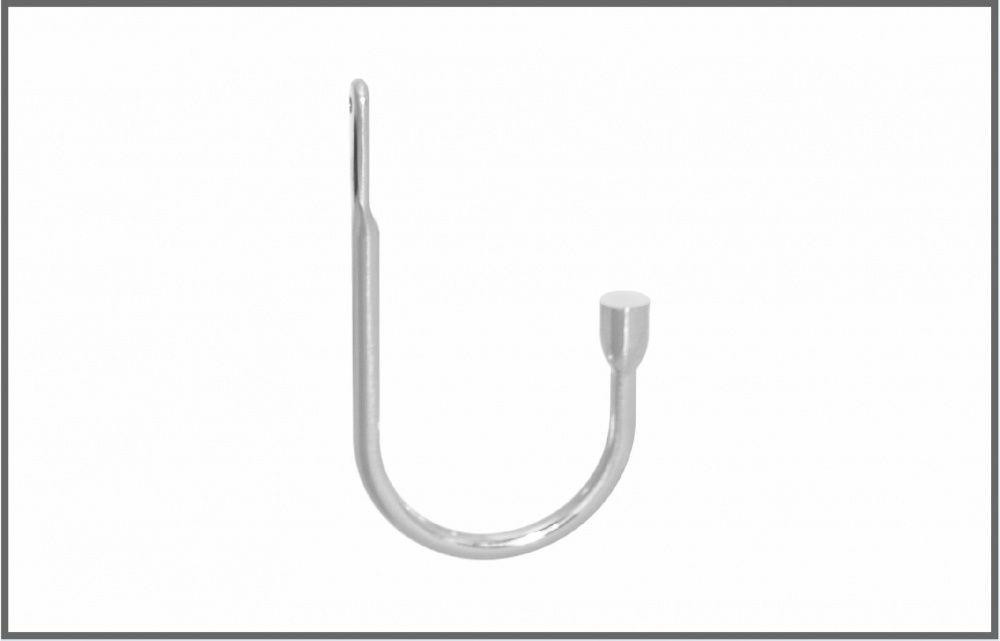 Підхват для штор Orvit Гак (для закінчення 16 мм) 170 Х 90 мм Нержавіюча Сталь (00-00000507) Львов - изображение 1