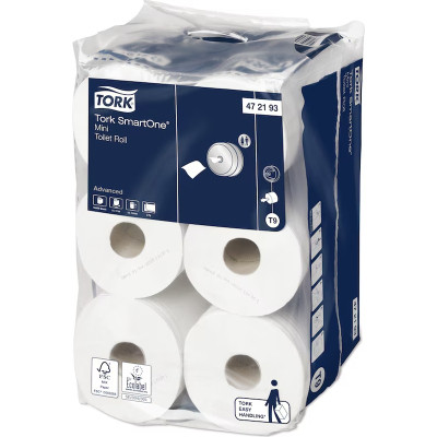 Туалетний папір Tork SmartOne Mini 2 шари 111.6 м 12 рулонів (7322540656299) Вінниця - фото 1