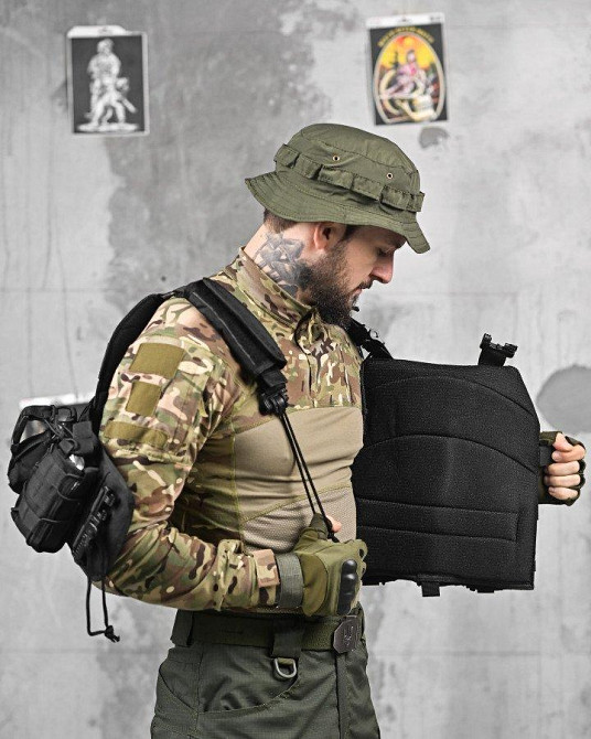 Плитоноска 4 сброса black Single Sword  ВТ1096 Одесса - изображение 10