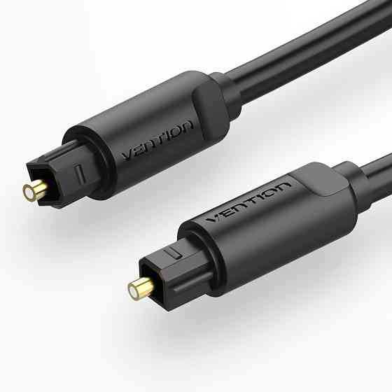 Кабель мультимедійний аудіо оптичний Vention BAEBJ Toslink S/PDIF (Чорний, 5м) Николаев