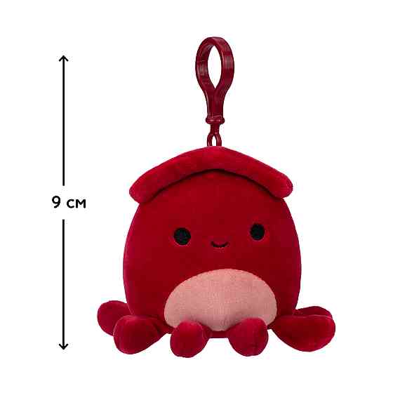 М'яка іграшка на кліпсі Squishmallows – Кальмар Альтман Дніпро