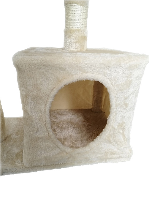 Ігровий комплекс для кішок Avko CatTree 1054 Beige кігтеточка, будиночок, дряпка Київ - фото 4